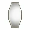Uttermost Savion Gold Finish Octagon Wall Mirror