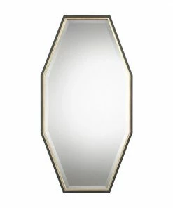 Uttermost Savion Gold Finish Octagon Wall Mirror