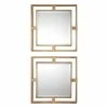Uttermost Allick Gold Finish Square Wall Mirror 2-piece Set