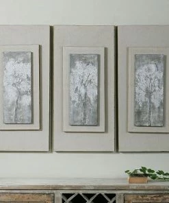 Uttermost Triptych Trees Framed Canvas Wall Art 3-piece Set