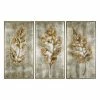 Uttermost Champagne Leaves Framed Wall Art 3-piece Set