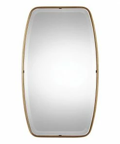 Uttermost Canillo Gold Finish Round Wall Mirror