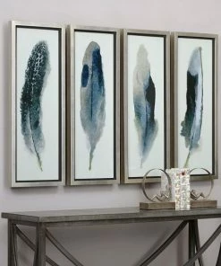 Uttermost Feathered Beauty Framed Wall Art 4-piece Set
