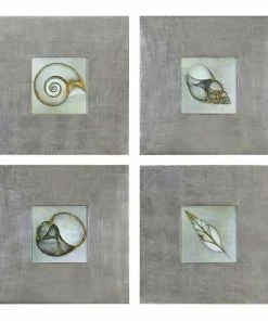 Uttermost ''Neptune's Garden'' 4-piece Framed Wall Art Set By Bert Myers