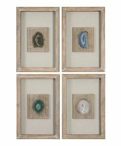 Uttermost Agate Stone 4-piece Wall Decor Set