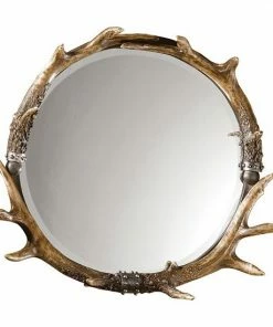 Uttermost Stag Horn Wall Mirror