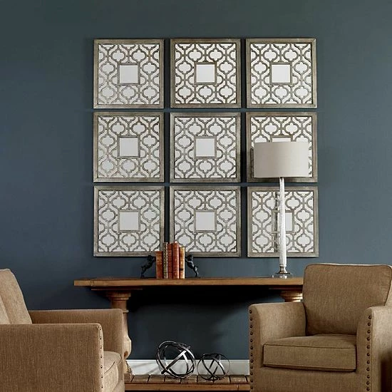 Uttermost Sorbolo Square 2-piece Trellis Wall Mirror Set - Image 2
