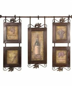 Uttermost Hanging Wine Collage Wall Art
