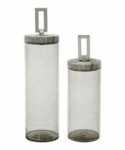 Uttermost 2-piece Carmen Seeded Glass Containers Set