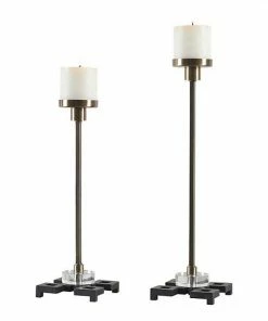 Uttermost Montag Brass Candleholders