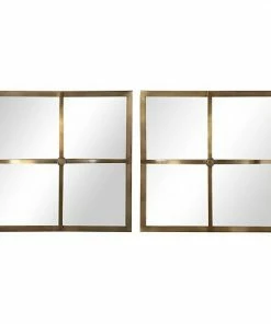 Uttermost Window Pane Square Mirrors