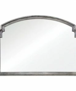 Uttermost Via Della Distressed Silver Finish Wall Mirror