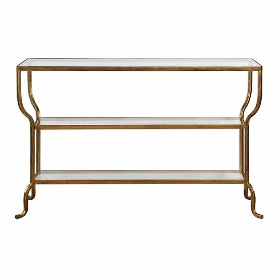 Uttermost Deline Gold Finish Console Table