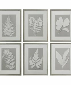Uttermost Moonlight Ferns 6-piece Framed Wall Art Set