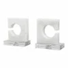 Uttermost Clarin White & Gray Bookends