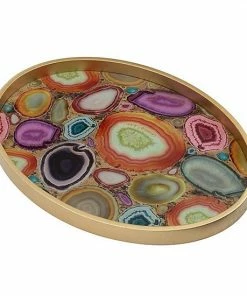 A&B Home Livonia Multicolored Tray
