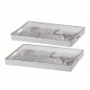 A&B Home Effra 2-Piece Rectangular Tray Set