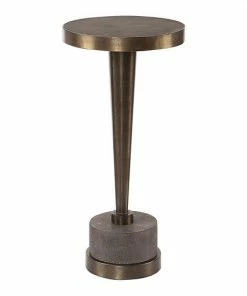 Uttermost Masika Bronze Finish End Table