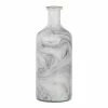 A&B Home Svirla Swirl Large White & Black Vase
