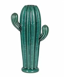 A&B Home Saguaro Blue Ceramic Cactus Table Decor