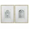 A&B Home Pencil Architectural Wall Art 2-piece Set