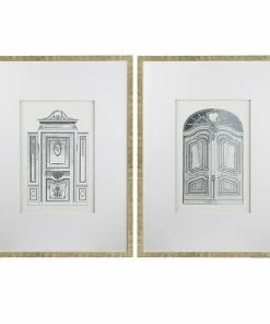 A&B Home Pencil Architectural Wall Art 2-piece Set