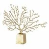 A&B Home Gold Finish Tree Table Decor