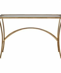 Uttermost Alayna Gold Finish Console Table
