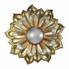 A&B Home Metallic Flower Wall Decor