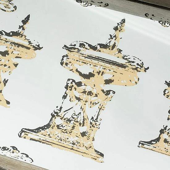 A&B Home Greta Rectangular Glass & Wood 2-Piece Tray Set - Image 10