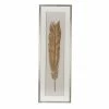 A&B Home Leaf Gold Finish Framed Wall Art