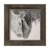 Uttermost Black White Horses Framed Wall Art