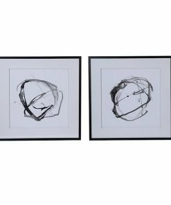 A&B Home Abstract Watercolor Print Wall Art 2-Piece Set