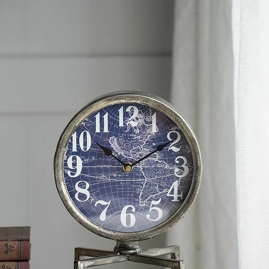 A&B Home Metro Vintage Inspired Table Clock - Image 2