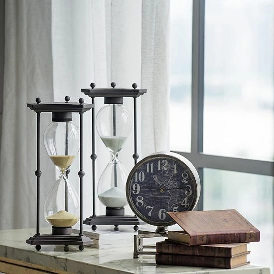 A&B Home Metro Vintage Inspired Table Clock - Image 3