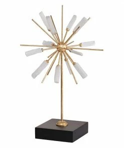 A&B Home Florrie Gold & White Table Decor