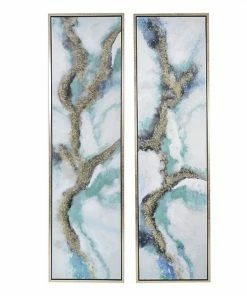 A&B Home Growing Inside Oil Painting 0n Frame 2-Piece Set