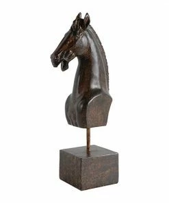 A&B Home Horse Head Statue Table Decor