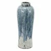 A&B Home Blue & White Terracotta Vase