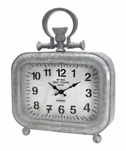 A&B Home Galvanized Table Clock