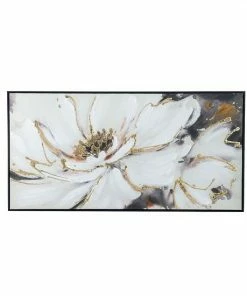 A&B Home Blooming Floral Framed Hand-Painted Wall Art