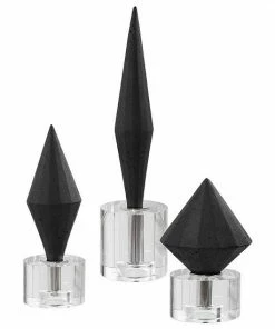 Uttermost Elegant Geometric Diamond Shape Table Decor 3-piece Set
