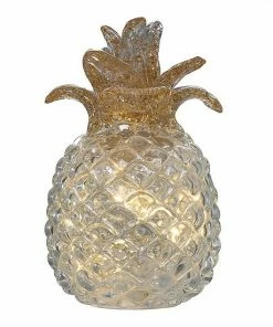 A&B Home Glass LED Pineapple Table Decor
