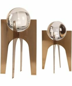 Uttermost Ellianna Crystal Sphere Table Decor 2-piece Set