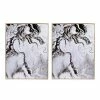 A&B Home White Faux Marble Panel Wall Decor 2-piece Set