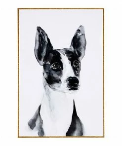 A&B Home Terrier Black And White Wall Art