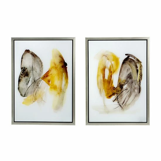 A&B Home Abstract Framed Wall Art 2-Piece Set