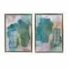 A&B Home Teals Abstract Framed Wall Art 2-Piece Set