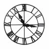 A&B Home Matte Black Faux Clock Wall Decor