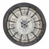 A&B Home Randall Distressed Oversized Wall Clock
